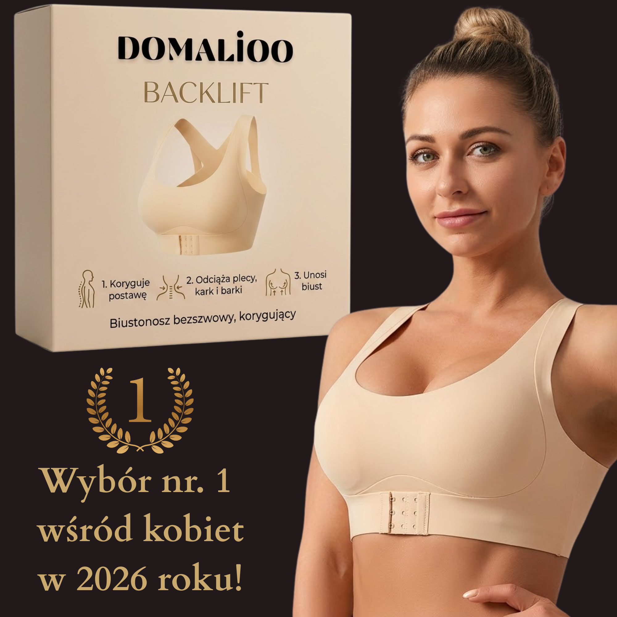 BackLift - Biustonosz korygujący bezszwowy